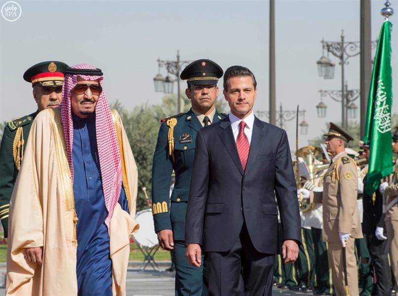 بالصور.. خادم الحرمين يلتقي رئيس المكسيك بالصور.. خادم الحرمين يلتقي رئيس المكسيك