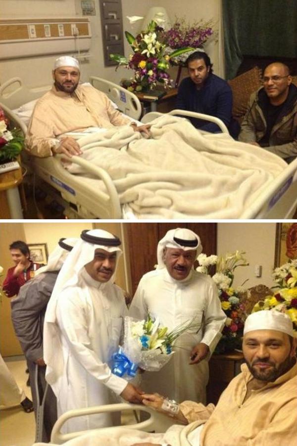 صور  يوسف الجراح في المستشفى