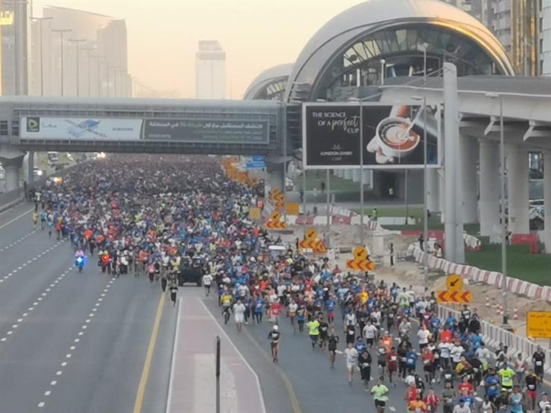 جانب من السباق