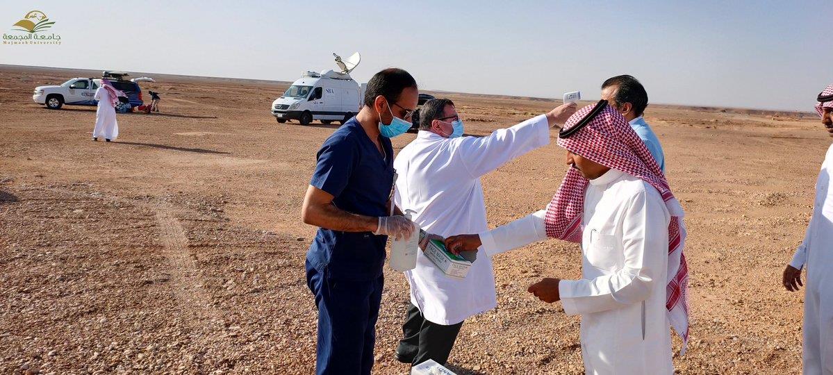 لجان الترائي في مرصد المجمعة تتخذ مواقعها استعداداً لتحري رؤية هلال رمضان