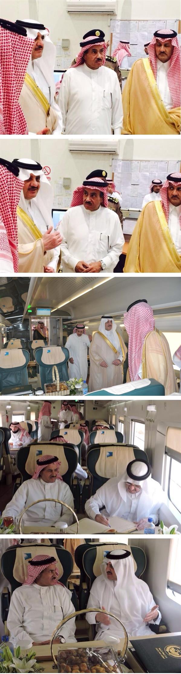  الأمير سعود بن نايف يستقل القطار إلى الهفوف