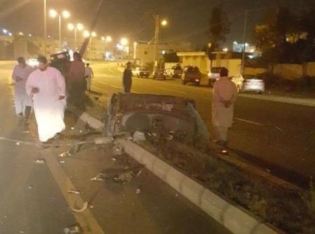 في بلجرشي.. انشطار مركبة الى نصفين ينقل قائدها الى العناية المركزة