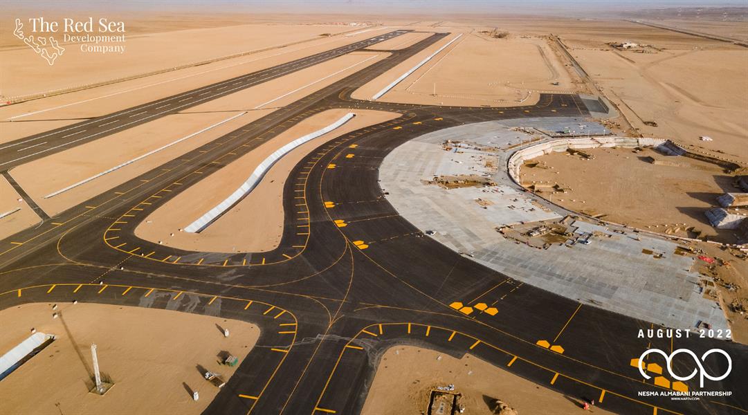 صور جوية ترصد التقدم في مشروع مطار البحر الأحمر الدولي