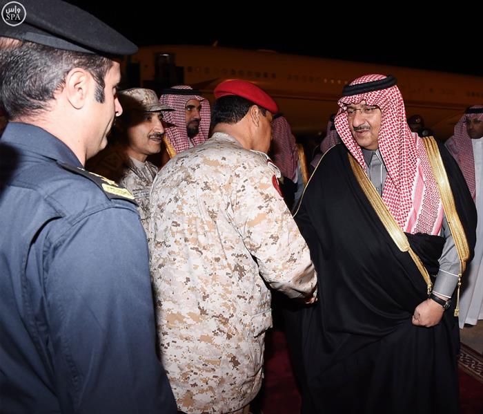 ولي العهد يصل إلى حفر الباطن