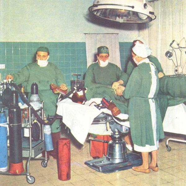 أول غرفة عمليات تم تجهيزها في مستشفى