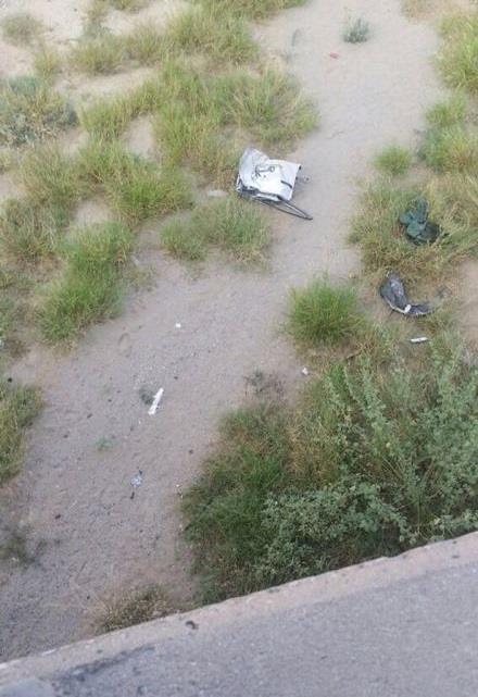 الموقع بعد الحادث