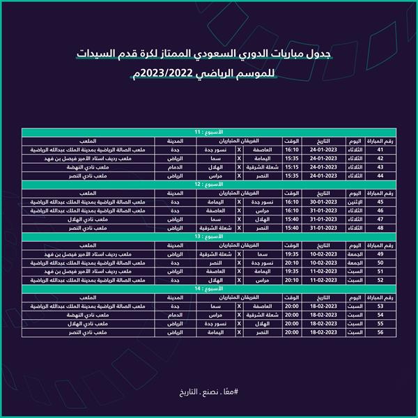 جدول مباريات جدول مباريات
