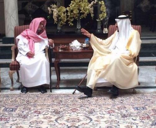 زيارة الملك سلمان للشيخ الشثري زيارة الملك سلمان للشيخ الشثري