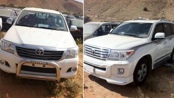 السيارات المصادرة