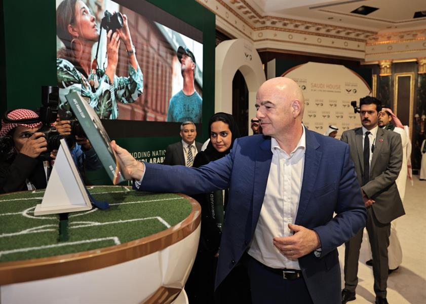 إنفانتينو يزور البيت السعودي في إنفانتينو يزور البيت السعودي في