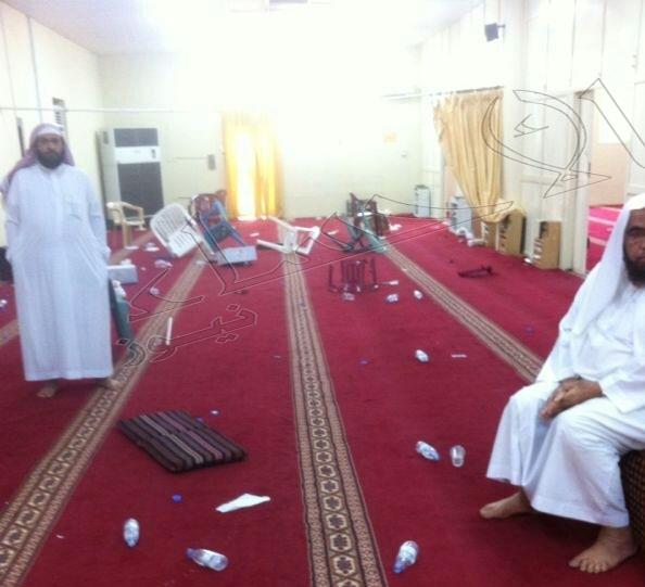 مخربون يعتدون على مسجد الصقعبي بالإحساء