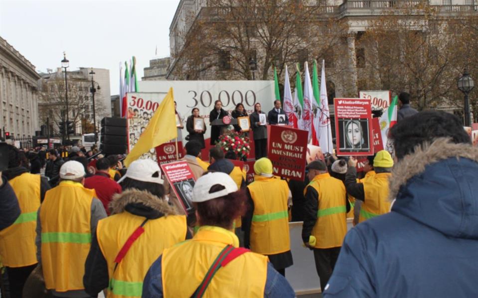 المعارضة الإيرانية تنظم مسيرات احتجاجية حاشدة في لندن ضد عمليات الإعدام في إيران