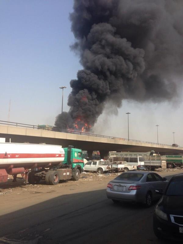 حريق كبري المعارض جده