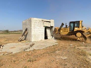  إزالة تعديات بمساحة نصف مليون متر بمحافظة بيش وتسليمها للبلدية 