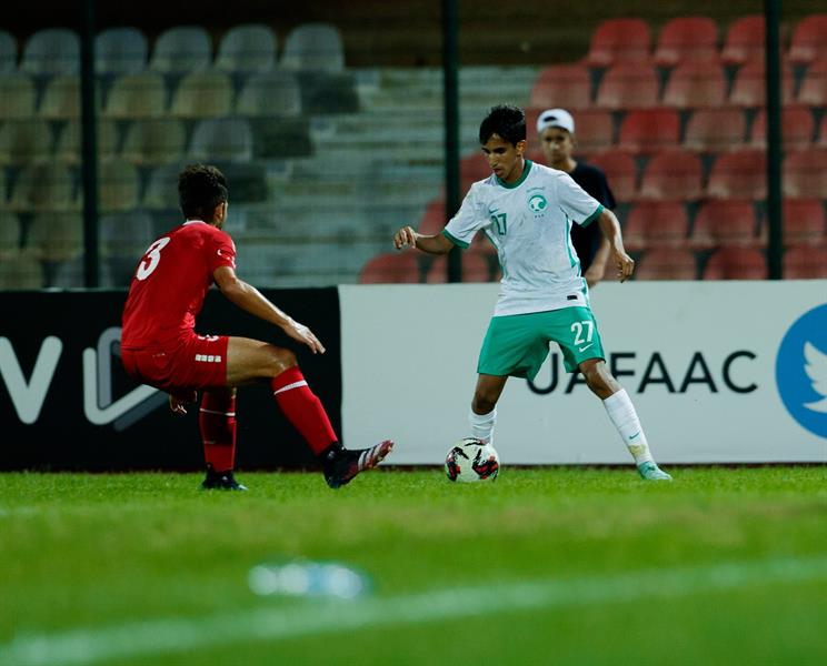 أخضر الناشئين يتأهل لربع نهائي كأس العرب بسداسية في مرمى لبنان