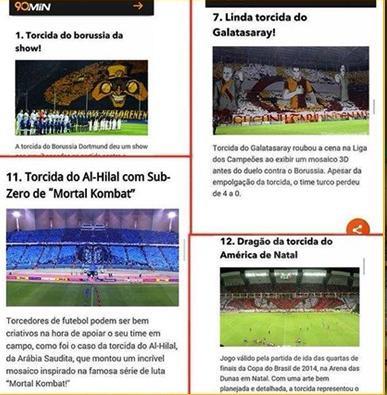 تيفو الهلال ضمن أفضل 15 تيفو في العالم