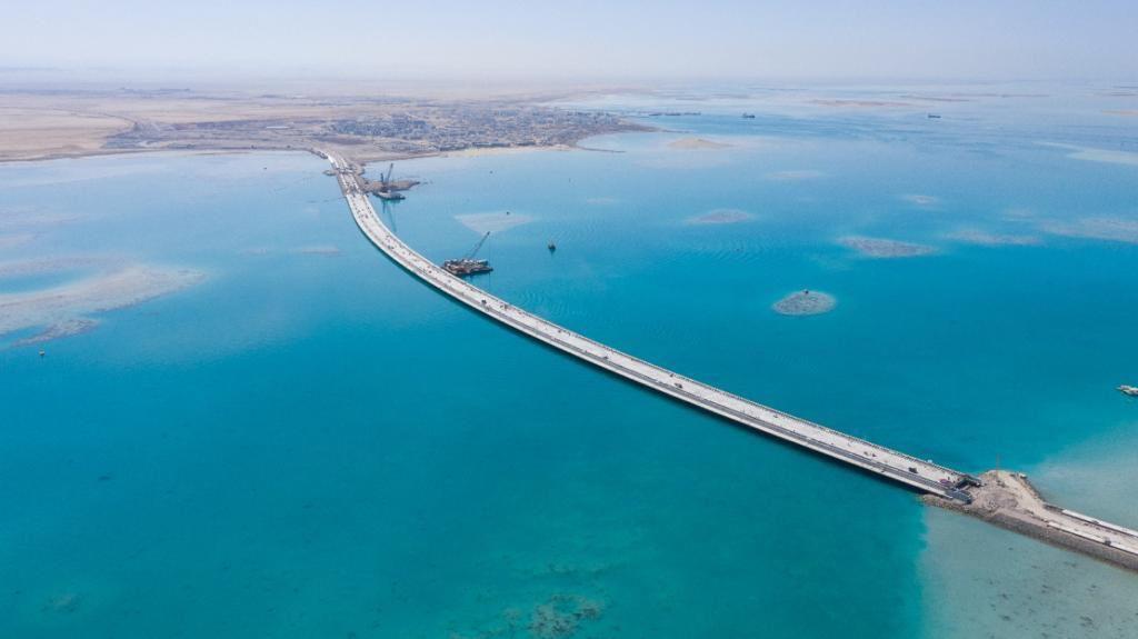 اكتمال الأعمال الهيكلية لجسر جزيرة 