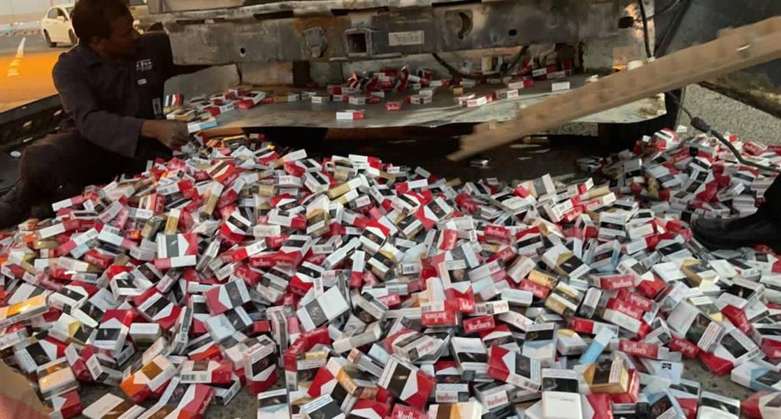 إحباط تهريب ما يقارب 800 كرز سجائر عبر منفذ النويصيب