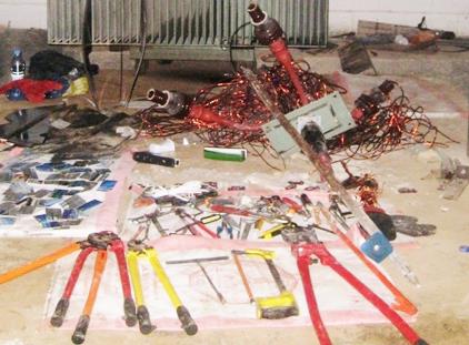 المعدات المسروقة