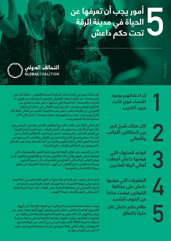 أبرزها الرشاوى وتغريم النساء عند الولادة.. تعرف على 5 أمور عن الحياة في الرقة تحت حكم 