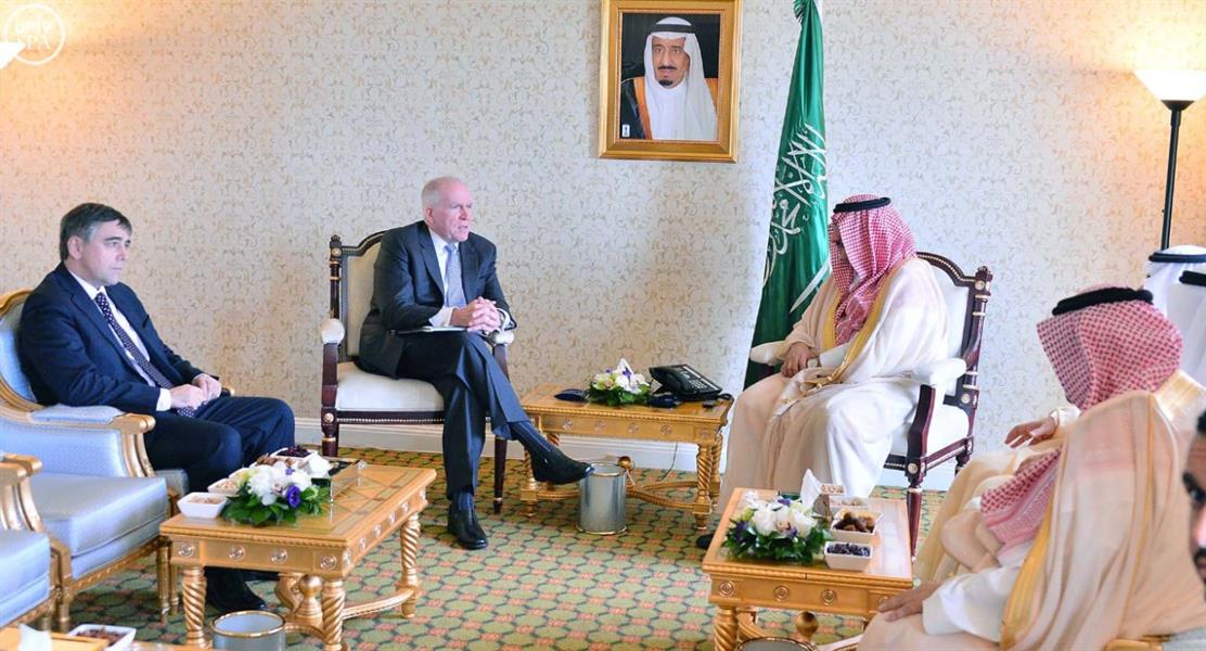 بالصور.. ولي العهد يستقبل رئيس جهاز المخابرات الأمريكية
