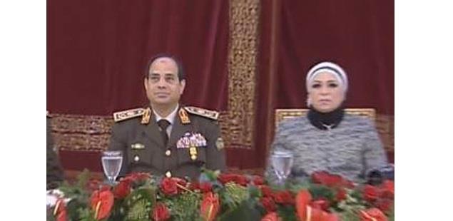 أول ظهور رسمي لزوجة السيسي