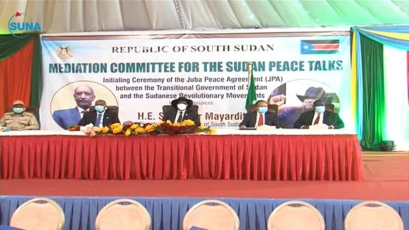 التوقيع على اتفاقية سلام بين الحكومة السودانية وحركات الكفاح ‏المسلح