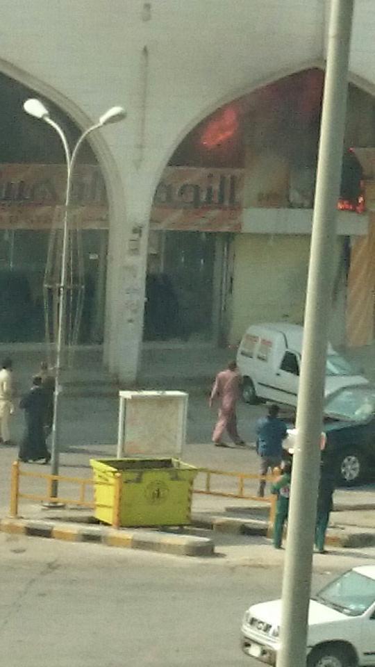 حريق اسواق طيبة