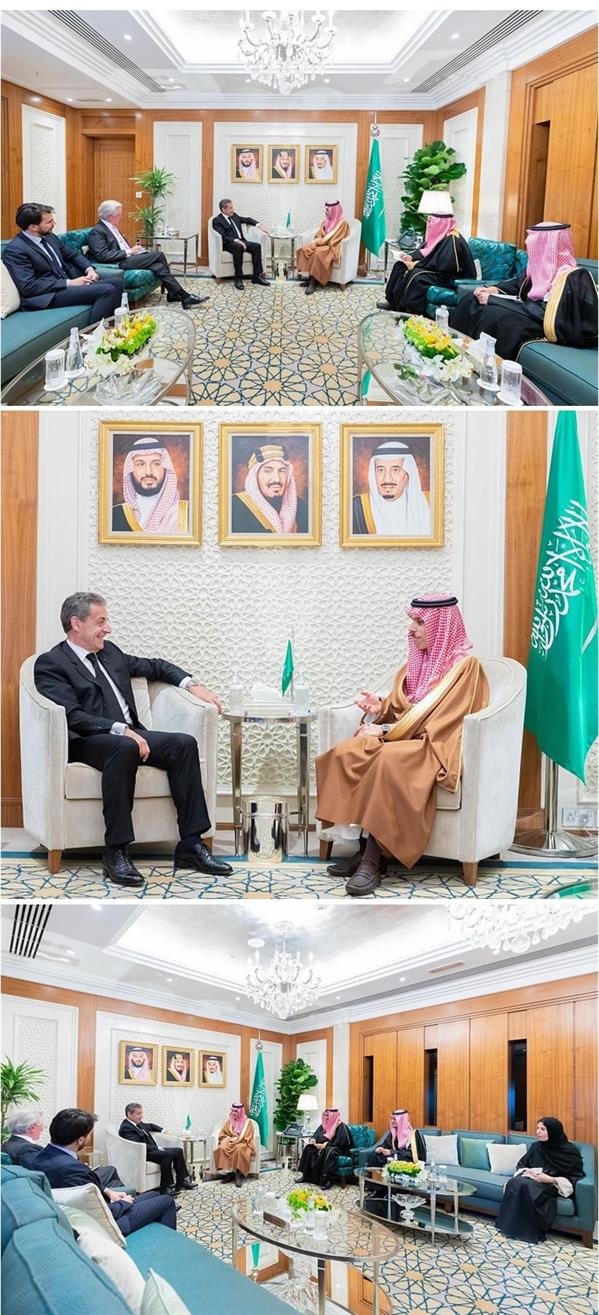 وزير الخارجية يستقبل رئيس الجمهورية الفرنسية السابق وزير الخارجية يستقبل رئيس الجمهورية الفرنسية السابق