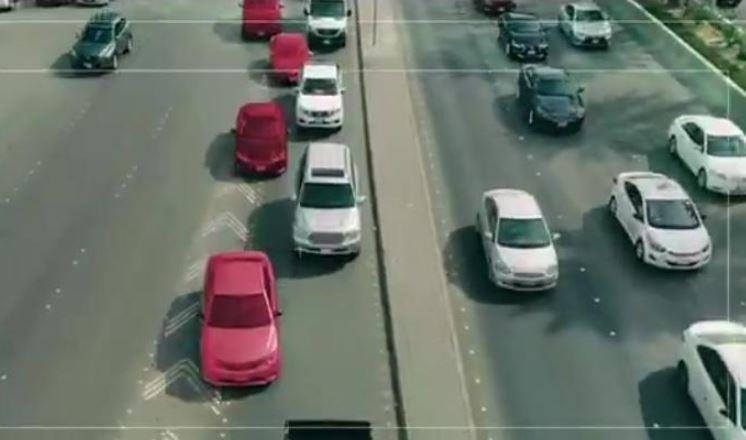 الرصد الآلي لمخالفات عدم الالتزام بمسارات الطرق