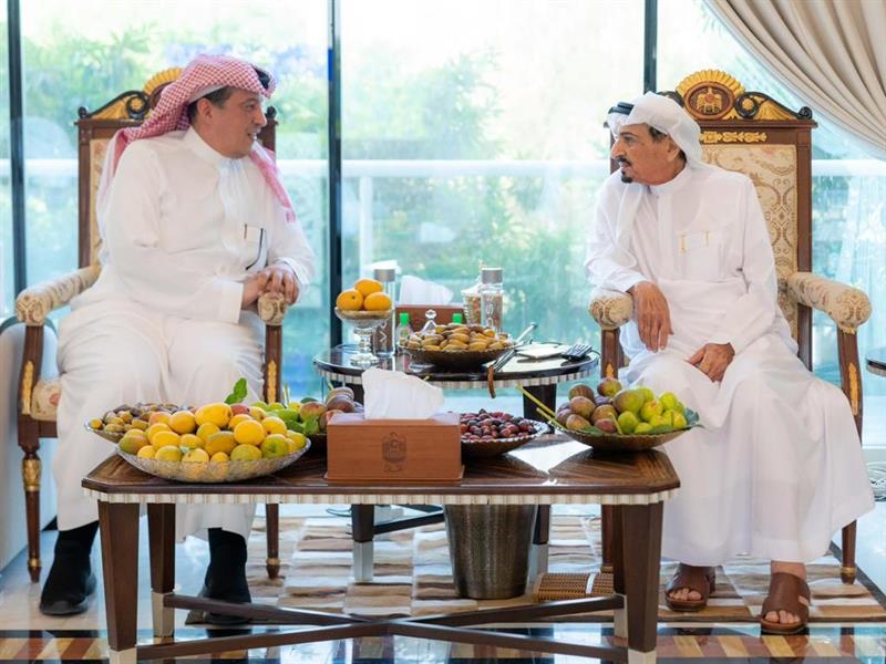  حاكم عجمان يستقبل سفير خادم الحرمين لدى الإمارات