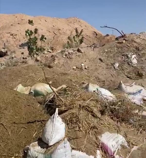 ضبط شاحنة تقوم برمي المخلفات على ضفاف وادي نجران 