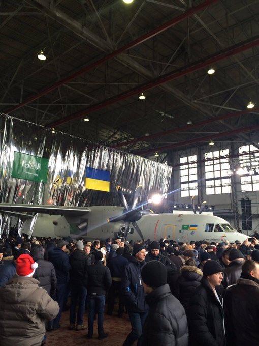 شاهد.. تدشين الطائرة السعودية ـ الأوكرانية 