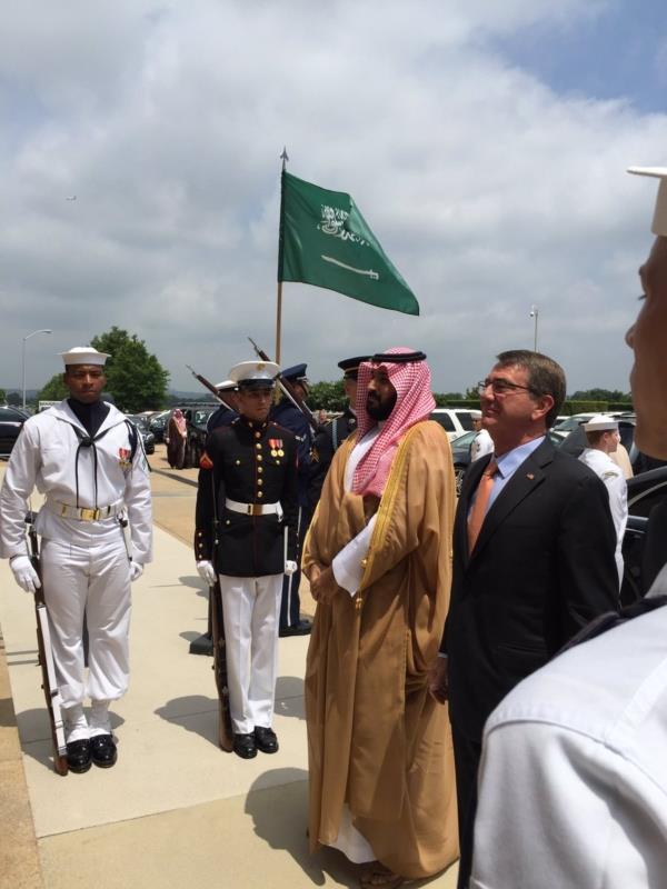 صور من مراسم استقبال الأمير محمد بن سلمان في 