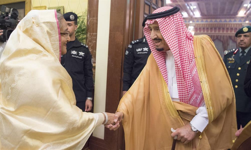 خادم الحرمين الشريفين يستقبل رئيسة وزراء بنجلاديش خادم الحرمين الشريفين يستقبل رئيسة وزراء بنجلاديش