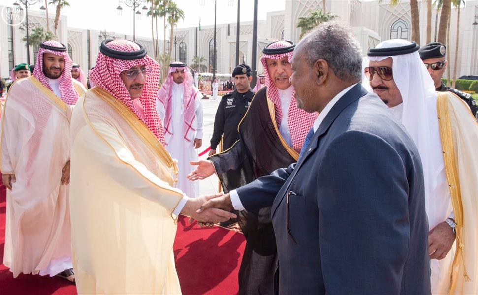 خادم الحرمين الشريفين يعقد جلسات مباحثات مع رئيس جيبوتي