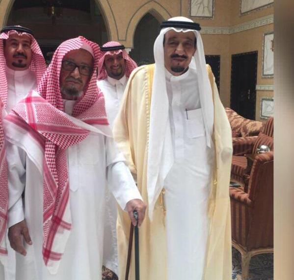 زيارة الملك سلمان للشيخ الشثري زيارة الملك سلمان للشيخ الشثري