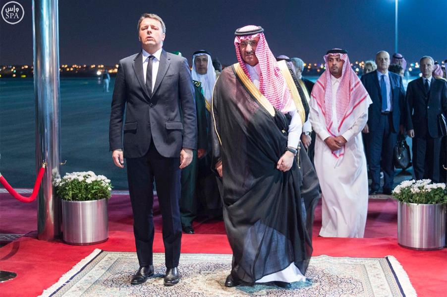 رئيس وزراء جمهورية إيطاليا يصل الرياض رئيس وزراء جمهورية إيطاليا يصل الرياض