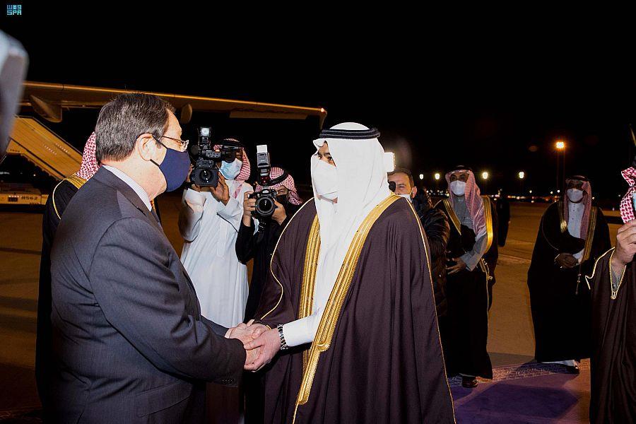 رئيس جمهورية قبرص يصل الرياض