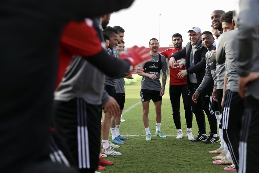 ارتن في تدريبات فريق الفيصلي