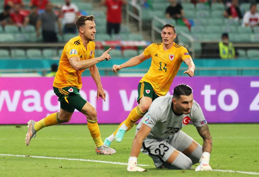 ويلز تضرب تركيا بثنائية في يورو 2020