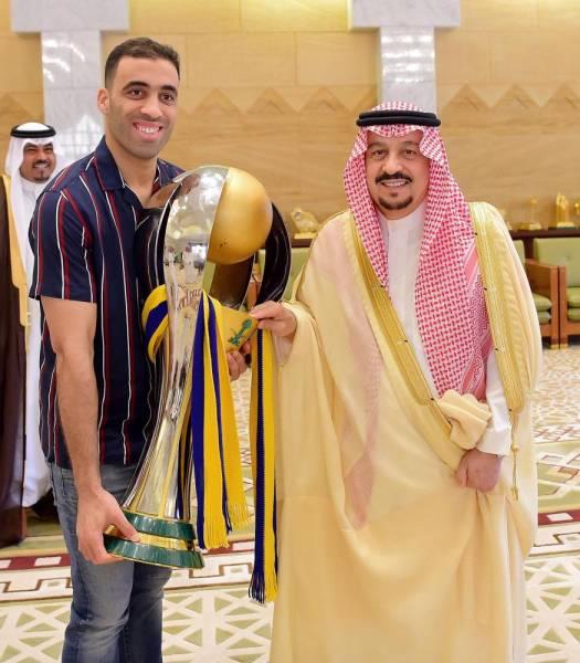 أخبار 24 صور أمير الرياض يستقبل رئيس وأعضاء نادي النصر ويهنئهم