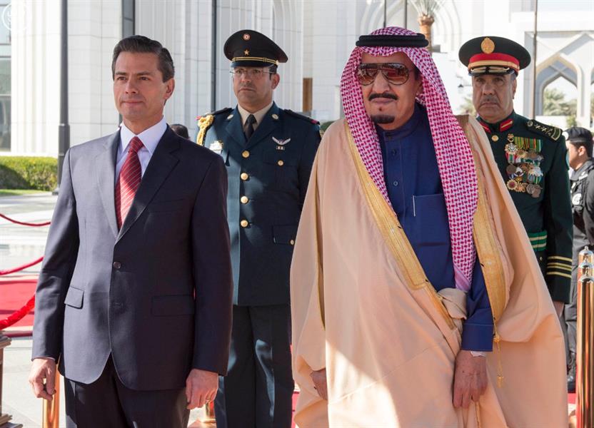 بالصور.. خادم الحرمين يلتقي رئيس المكسيك بالصور.. خادم الحرمين يلتقي رئيس المكسيك