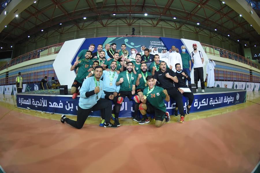 أجواء تتويج فريق النور بطلاً لنخبة اليد السعودية