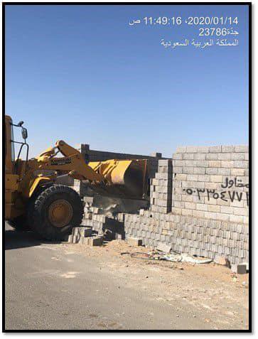 إزالة 14 ألف متر مربع تعديات في جدة