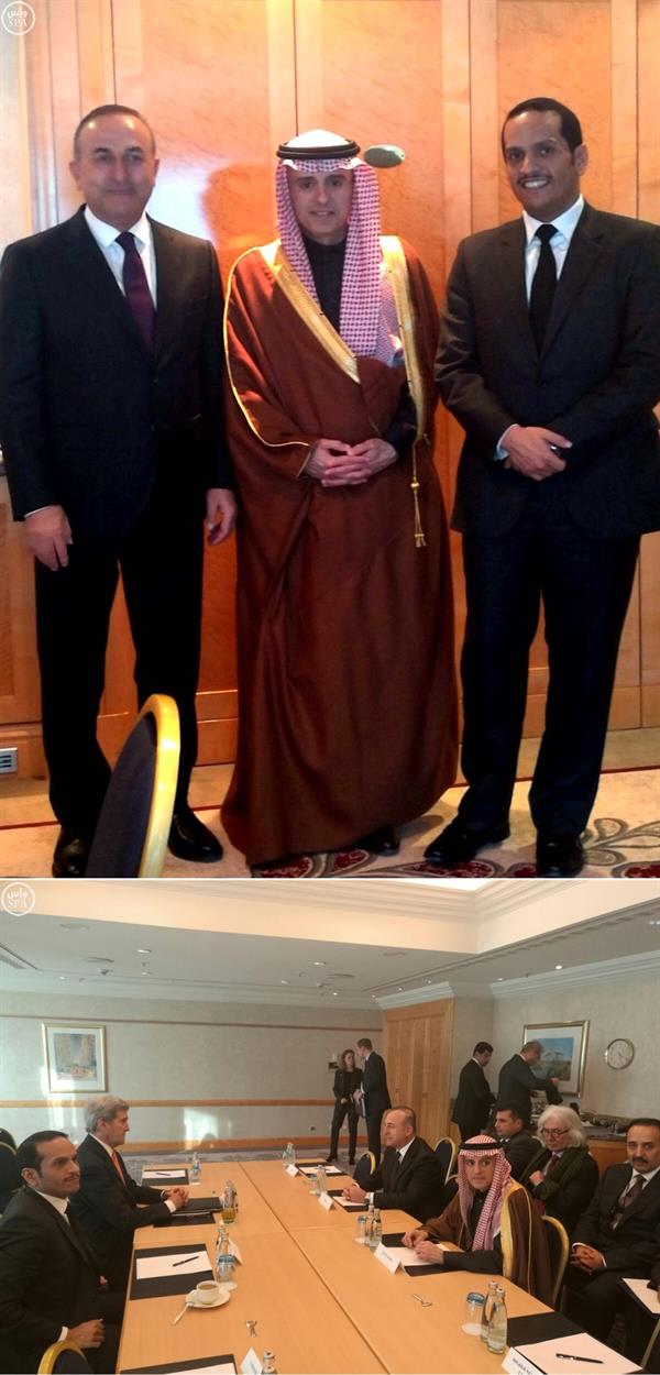 وزير الخارجية يعقد اجتماعاً رباعياً مع وزراء خارجية الولايات المتحدة وقطر وتركيا