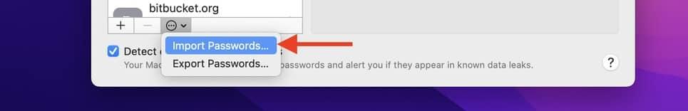كيفية استيراد وتصدير كلمات المرور من آيكلاود