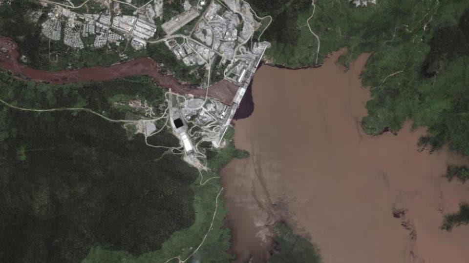 الأقمار الصناعية تكشف زيادة مياه خزان سد النهضة الأقمار الصناعية تكشف زيادة مياه خزان سد النهضة