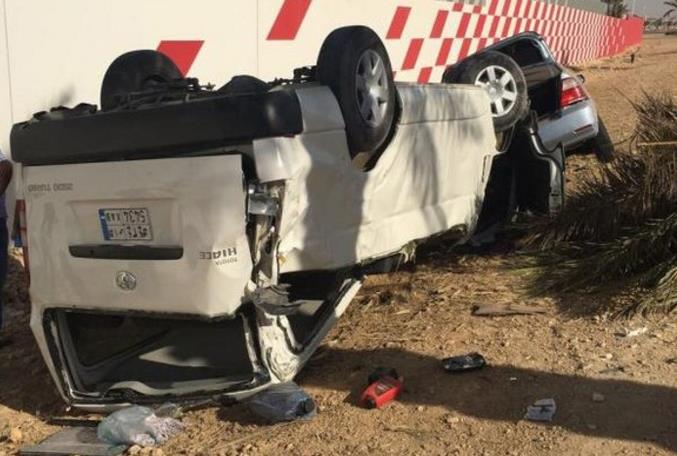 إصابة 4 أشخاص في حادث على طريق أبوبكر مع العروبة 