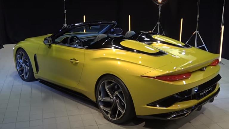 شاهد.. "بنتلي" تطرح 12 نموذجًا من سيارتها الشبابية Bacalar Roadster 